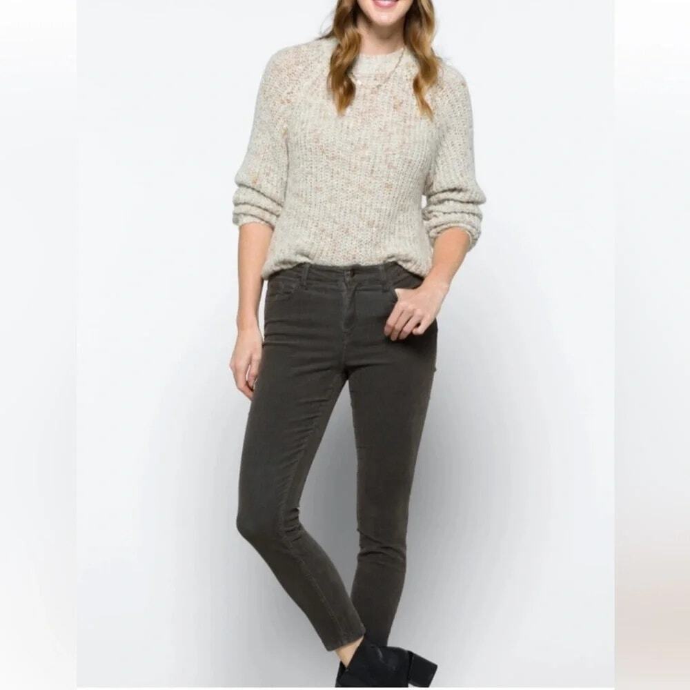 Pistola Dark Gray Arielle Skinny Corudoy Stretch Jeans Women's Size 20W